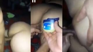 Pria Pakai Vaseline Untuk Ngebor Pantat Tante Tamil Dalam Adegan Panas