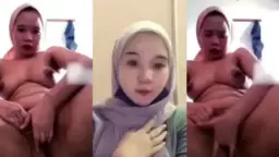 Tiktokers Berjilbab Menggoda, Colmek Dengan Wortel Yang Menggiurkan