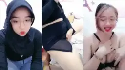 Live Streaming Hijab Hitam Pamer Tubuh Mulus Menggoda