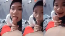 Hijab Nakal Ngewe Kontol Pacar Baru, Crot Di Muka Sampe Basah.