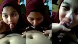 Sepong Crot Muncrat Di Muka Cewe Jilbab, Bikin Malu Tapi Nikmat