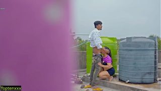 Cewek India Panas Di Atap! Tolong Jangan Keluarin Di Dalam Memek