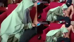 Jilbab Ijo Digebukin, Nampol-nampol Sampe Basah